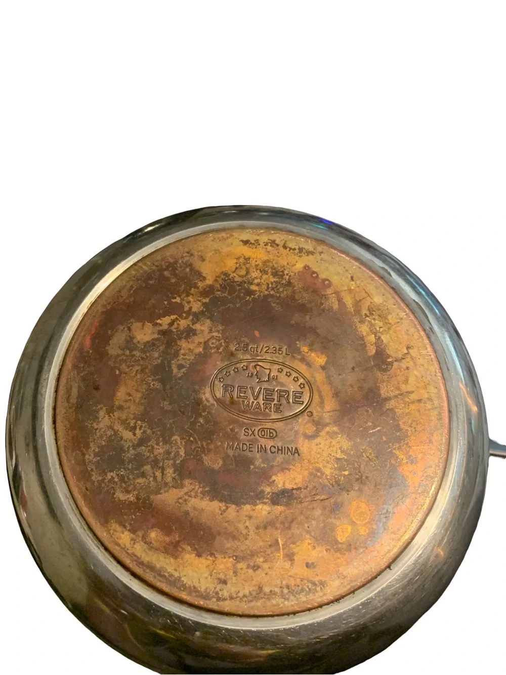 Revere Ware 2.5 Qt Saucepan With Glass Lid